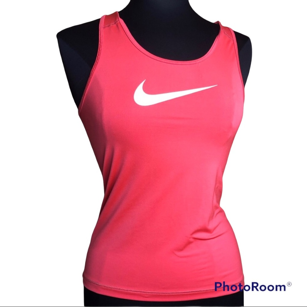 Coral Nike Dry-Fit racer back top size small workout gym activewear running